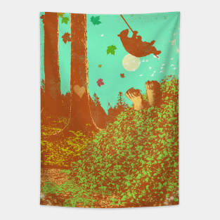 BEAR'S PLAYGROUND Tapestry