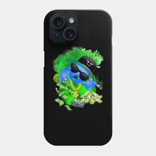 GREEN MAN BLUE EMOJI FACE DESIGN Phone Case