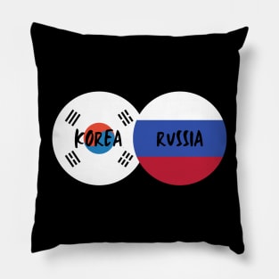 Korean Russian - Korea, Russia Pillow