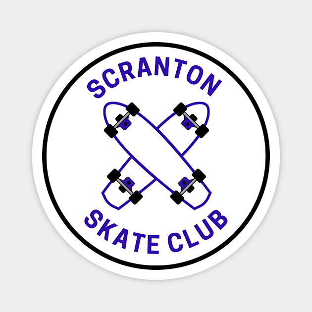 Vintage Scranton Skate Club Magnet by fearcity