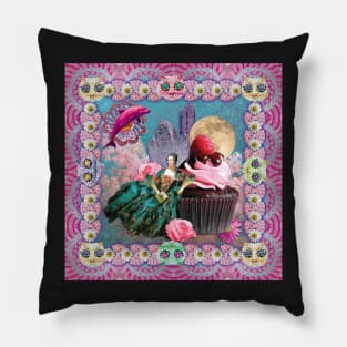 magical crystal dreamland Pillow