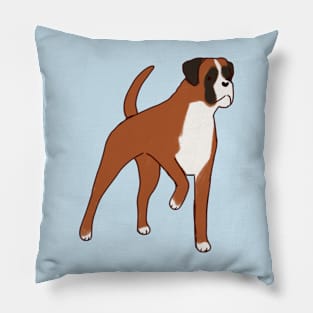 boxer dog drawing Pillow