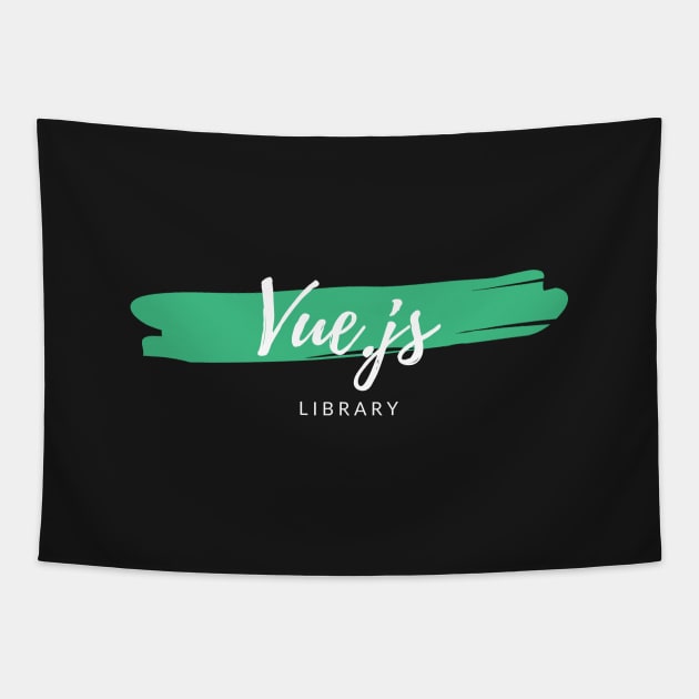 Vue.js Library Paint Smear Tapestry by codewearIO