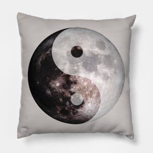 Yin Yang Moon Celestial Design Pillow