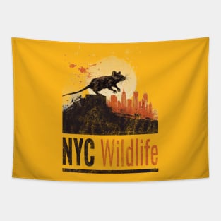 NYC Wildlife (grunge version) Tapestry