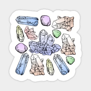 Pastel Crystals Magnet