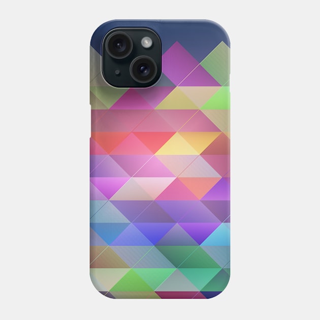 Triangles structure Phone Case by Gaspar Avila