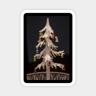 White Christmas Tree Magnet