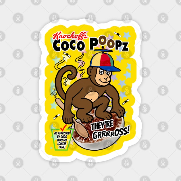 Knockoff Breakfast Cereal : Coco Poopz Magnet by demandchaos1