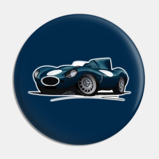 Jaguar D-Type (Racer) Dark Blue Pin