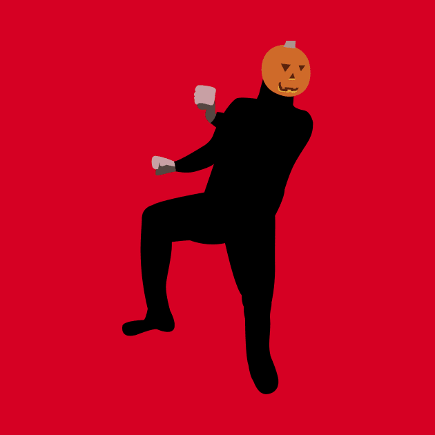 Dancing pumpkin man by Cat Bone Design