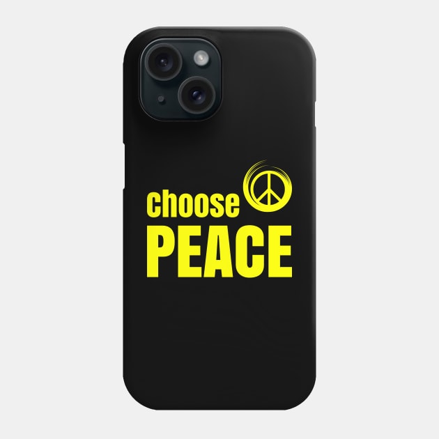 CHOOSE PEACE | DISARMAMENT SYMBOL Phone Case by VISUALUV