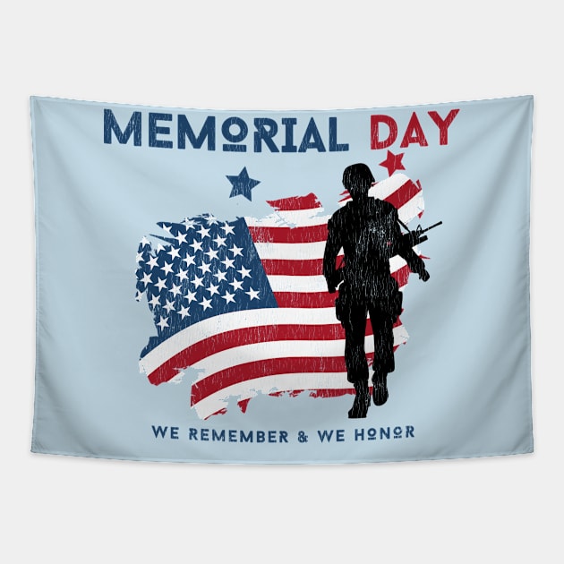 Memorial Day Tapestry by Contentarama