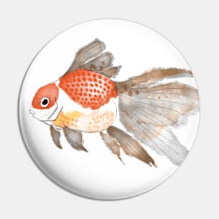 Red Back Goldfish Pin