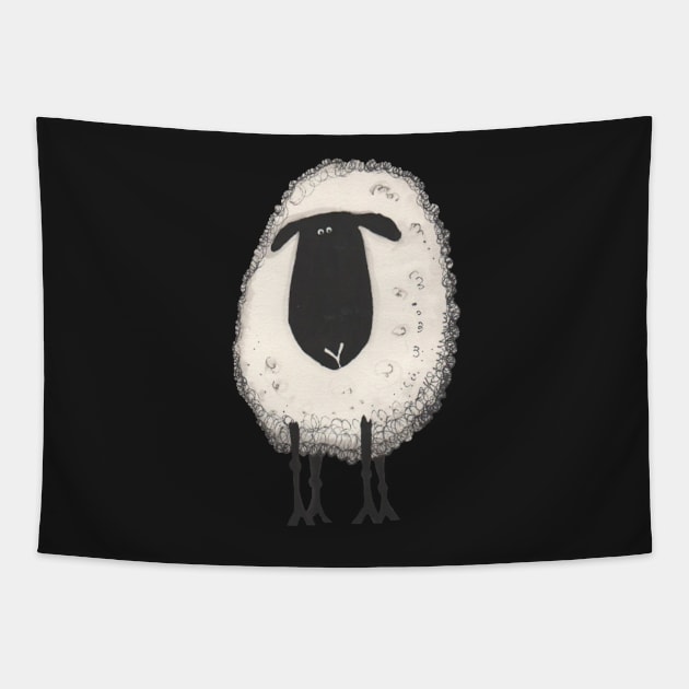 A Sheep called Shirley. Baa! Tapestry by krisevansart