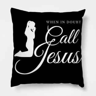 Call Jesus Prayer Religion Faith Gift Pillow