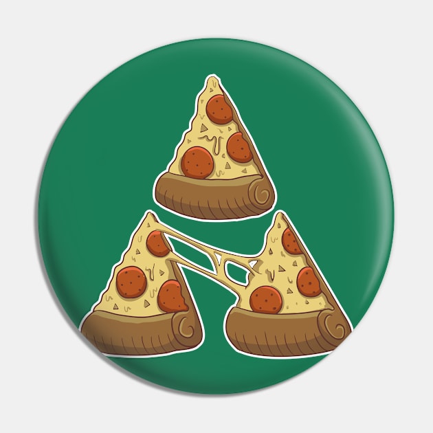 Pizza Triforce Pin by Caio