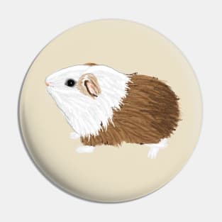 Nice Artwork Showing an American Guinea Pig II Pin