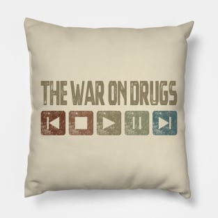 The War On Drugs Control Button Pillow
