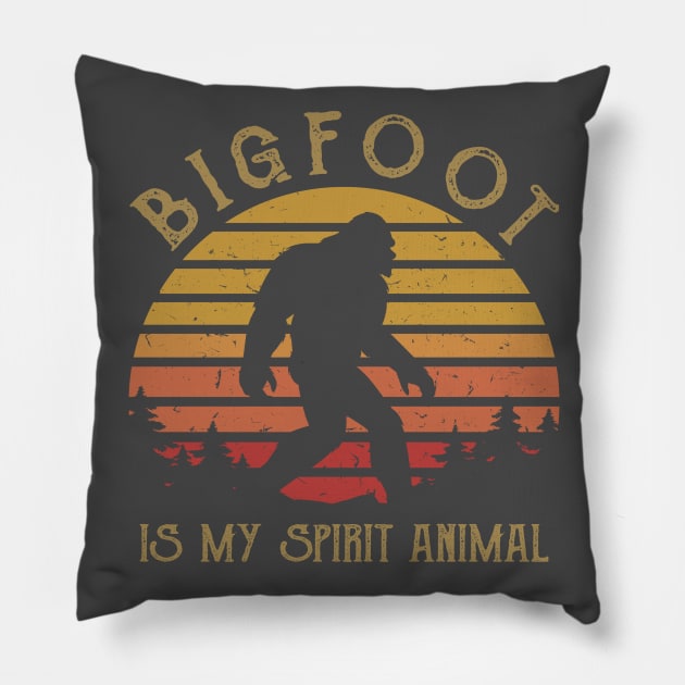 Bigfoot is my spirit animal Pillow by JameMalbie