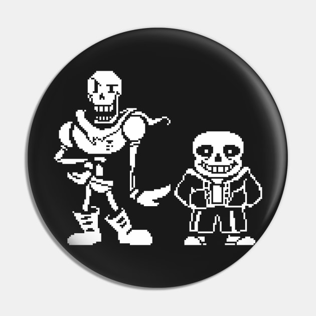 Papyrus and Sans Pin by BrindleJustice