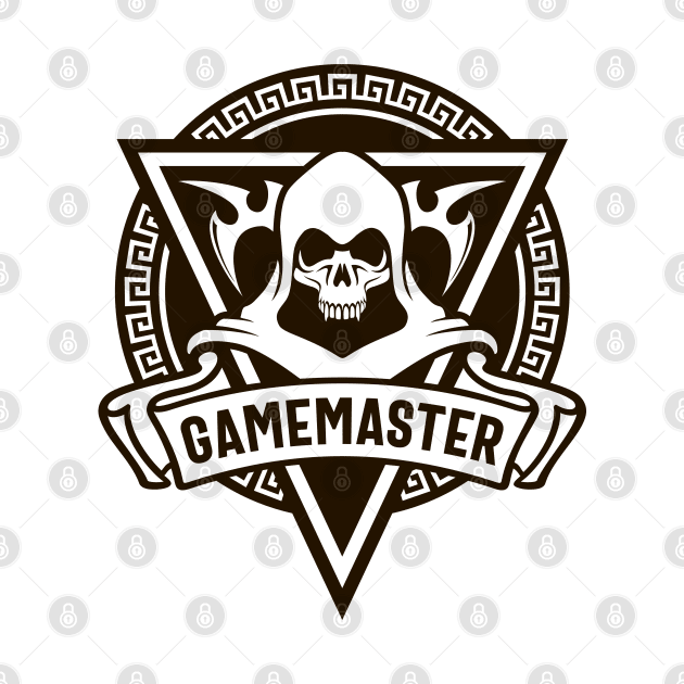 Gamemaster Skull of the Game Master Dungeons Crawler and Dragons Slayer Tabletop RPG Addict by pixeptional