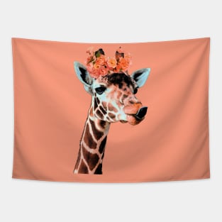 Retro Girraffe Tapestry