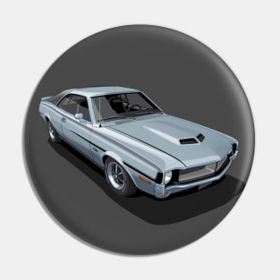 AMC Javelin in Sonic Silver Pin