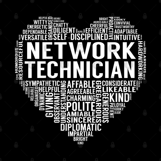 Network Technician Heart by LotusTee