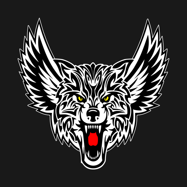 New Airwolf Tribal Logo Design by artdesignmerch