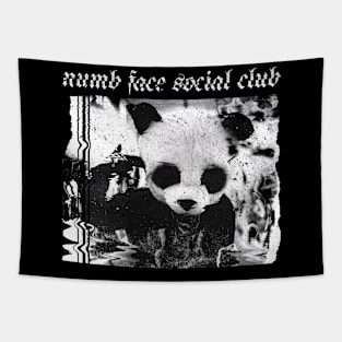 Abstract Panda black and white Tapestry