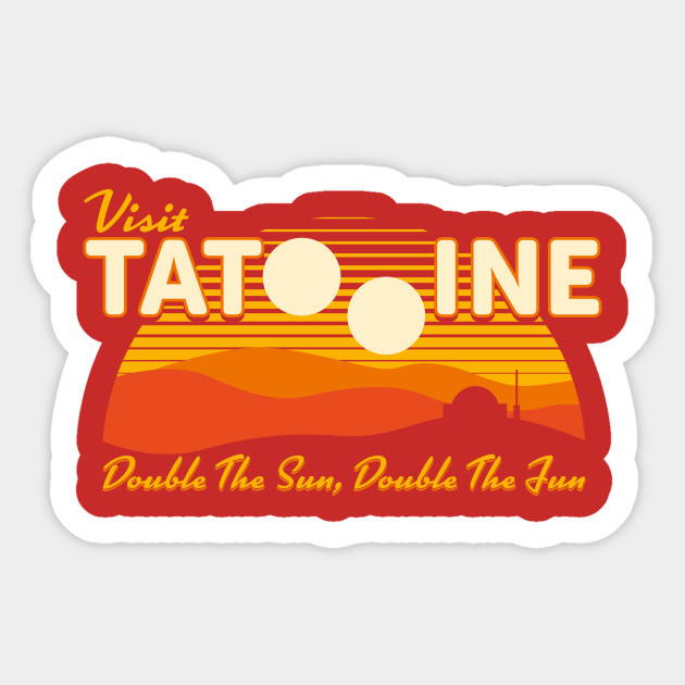 Double The Sun, Double The Fun - Space - Sticker