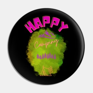 Happy camping Pin