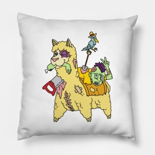 Zombie llama - Halloween Gift Pillow