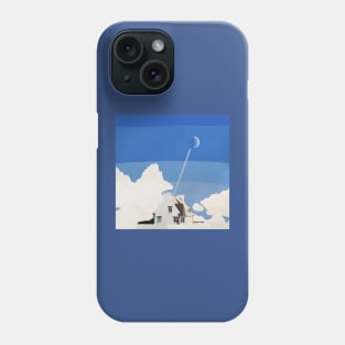 Crescent moon over Finistere Phone Case