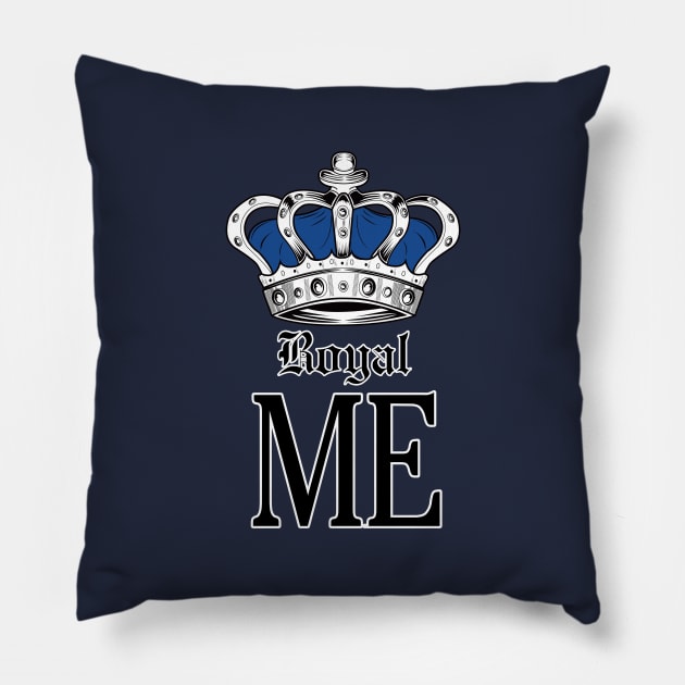 Royal Me - Blue Pillow by adamzworld