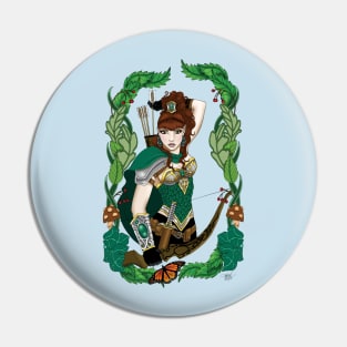 Bow & Arrow Woodland Elf Pin