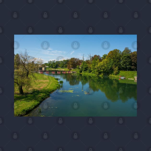 Pjesacki Pontonski Most Bridge in Karlovac, Croatia by jojobob