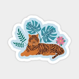 Tropical Jungle Tiger Magnet