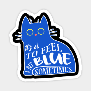 Feeling Blue (Cat) Magnet