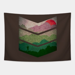 From base camp on the way to the roof of the world - mountaineering hiking climbing Tapestry