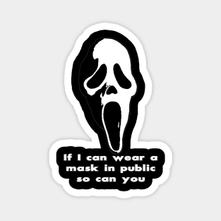 Funny Scream Mask Wearing Magnet