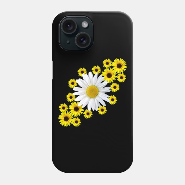 sunflowers with daisy blossom flower daisies bloom Phone Case by rh_naturestyles