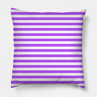 Purple Horizontal Stripes Pattern Pillow
