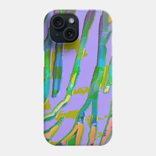 Green and Purple Glam Tiger Print Phone Case