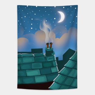 Rooftops Tapestry