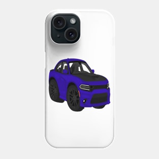 Charge Blue + Black hood Phone Case