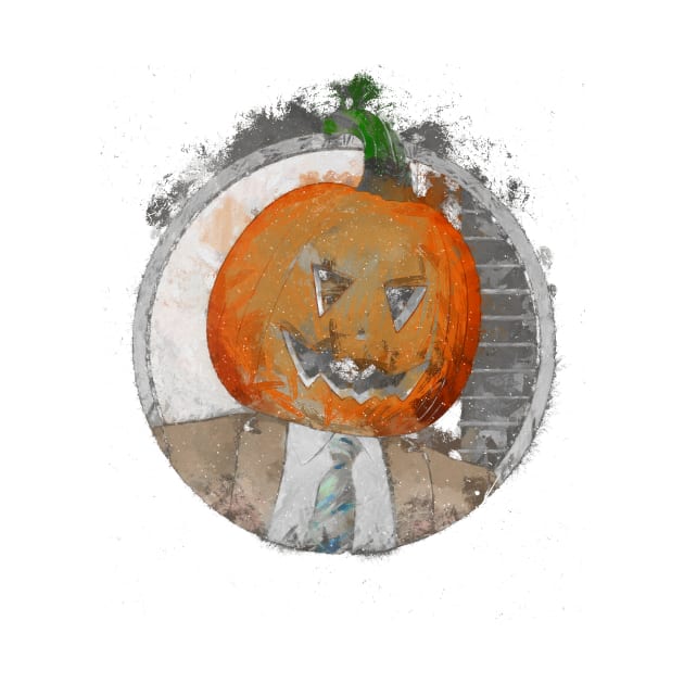 Pumpkin face Dwight Schrute the Office Halloween by truefriend