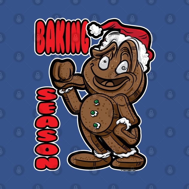 Gingerbread Man Baking Season with thumb back by eShirtLabs