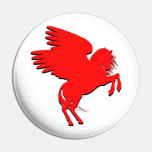 Red Pegasus Pin